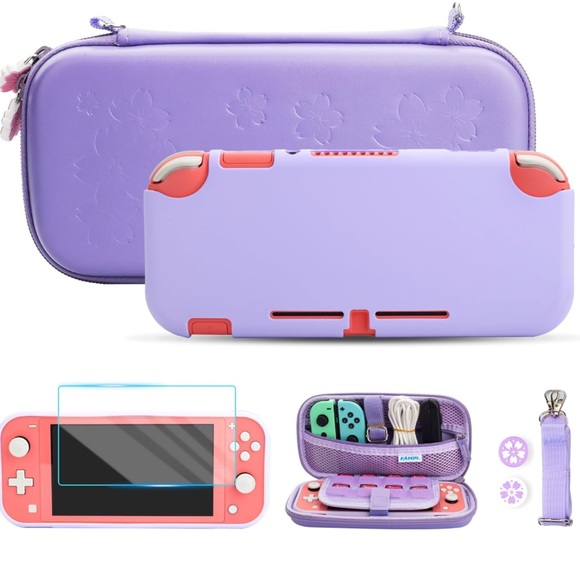 HYPERCASE Purple Carrying Case for Nintendo Switch Lite, LITE ONLY - Picture 8 of 10